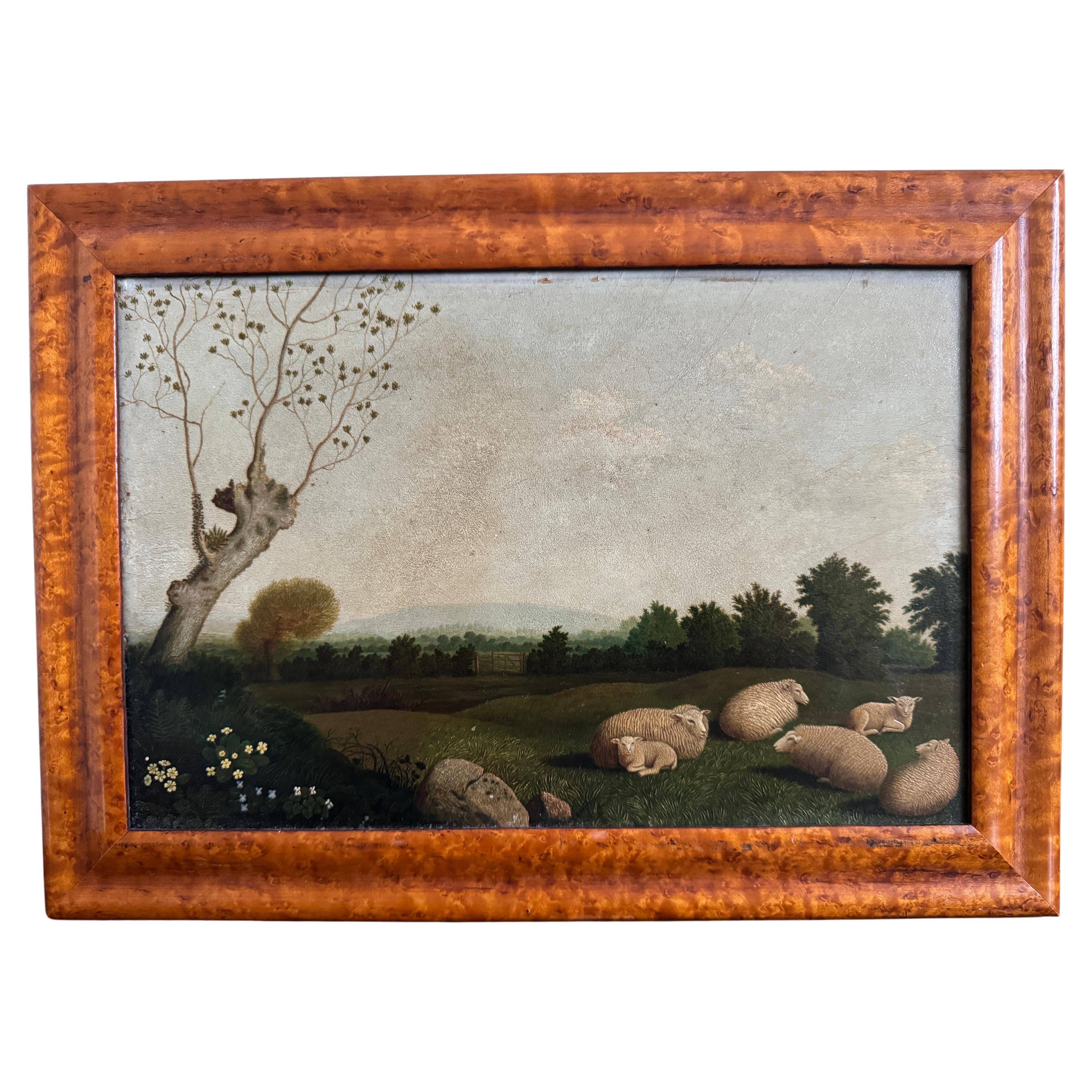 Pecore che riposano nel prato" di Thomas Sidney Cooper, 1845 ca. in vendita