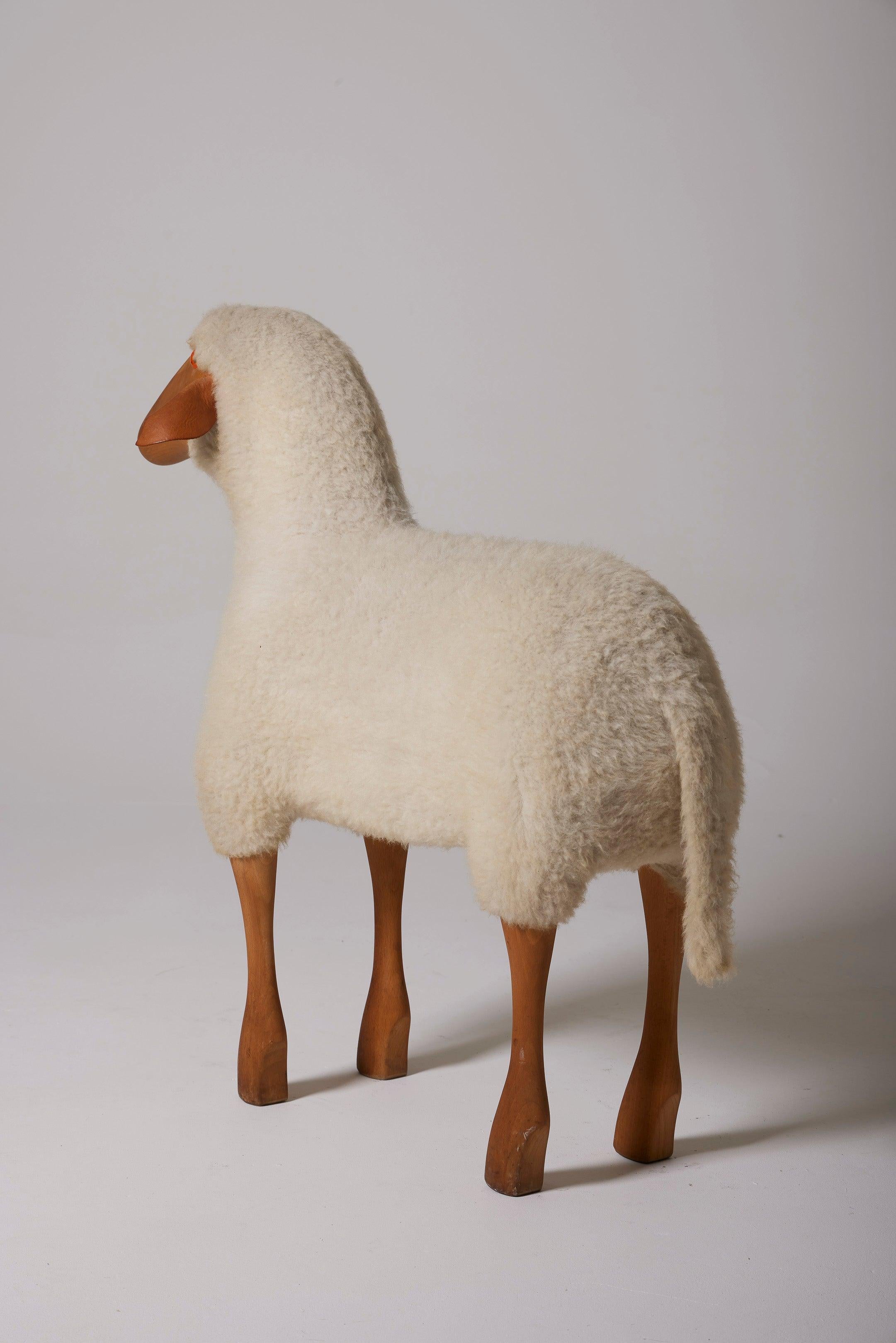 Fin du 20e siècle Sculpture de moutons de Hanns-Peter Krafft