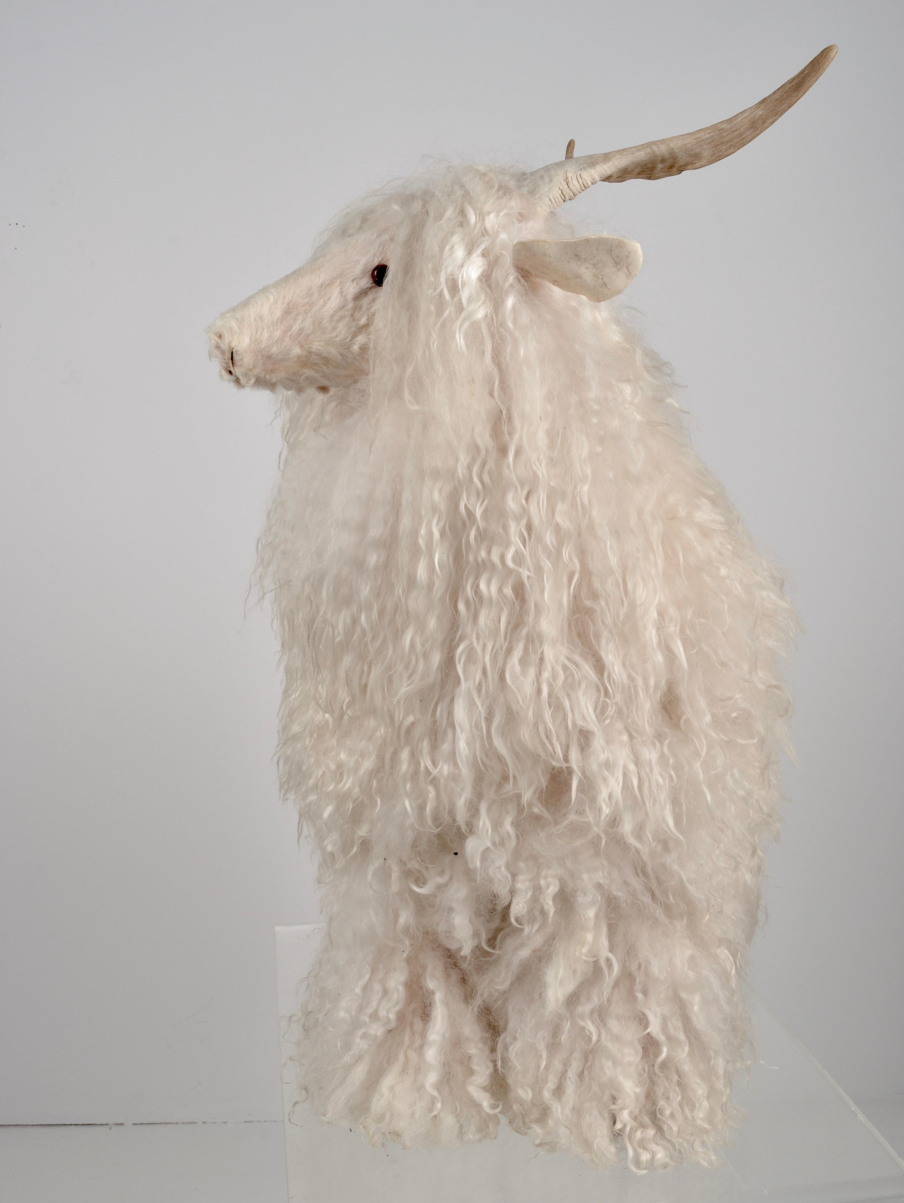 Late 20th Century Sheep Sculpture, Handcrafted by New Mexico Artist Ray Growler For Sale
