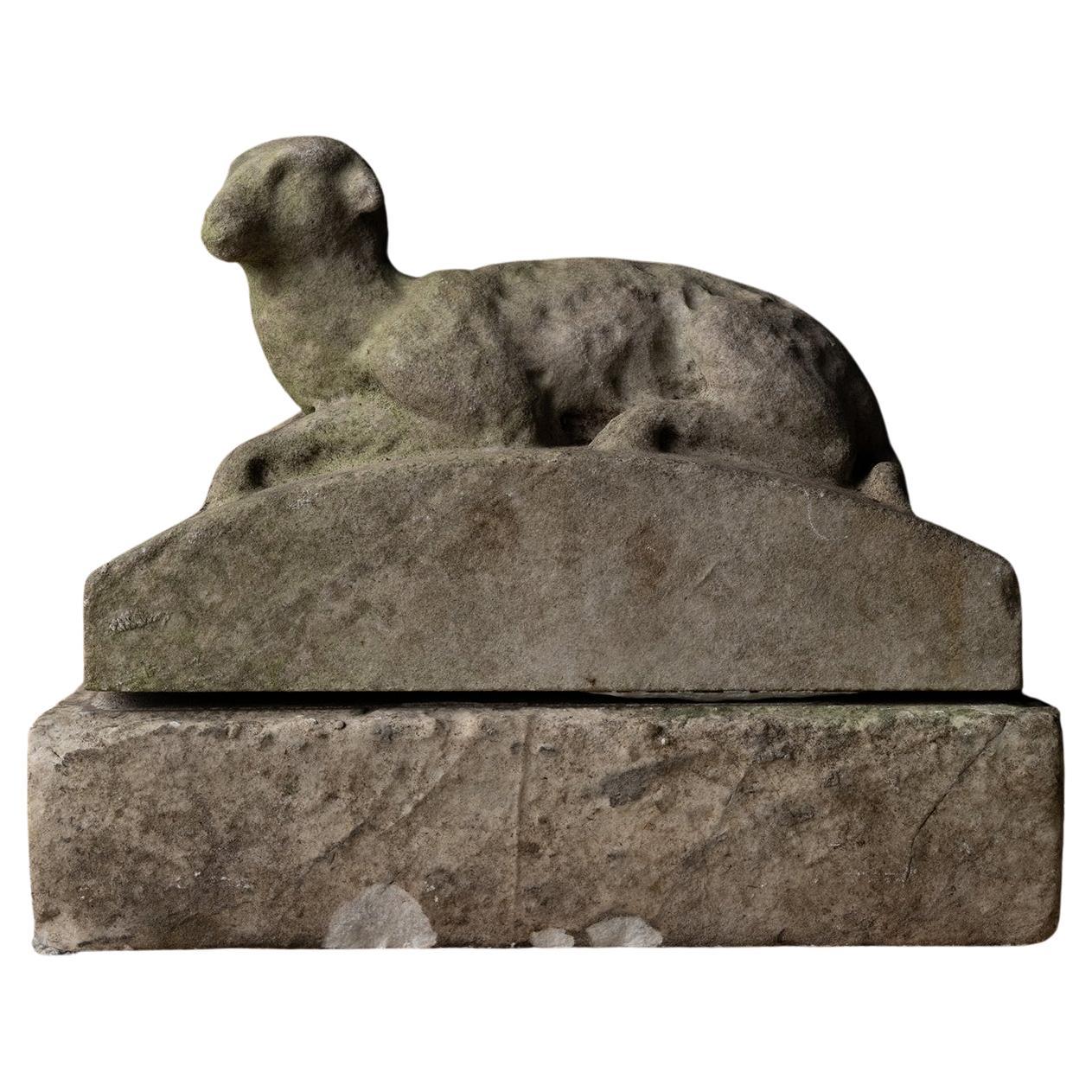Sheep Sculpture, Italy circa 1840 For Sale