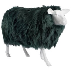 Sheep Sculpture, Sheepskin and Resin