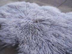 Sheep Skin Rug Tibetan Mongolian Long Hair Curley Hide