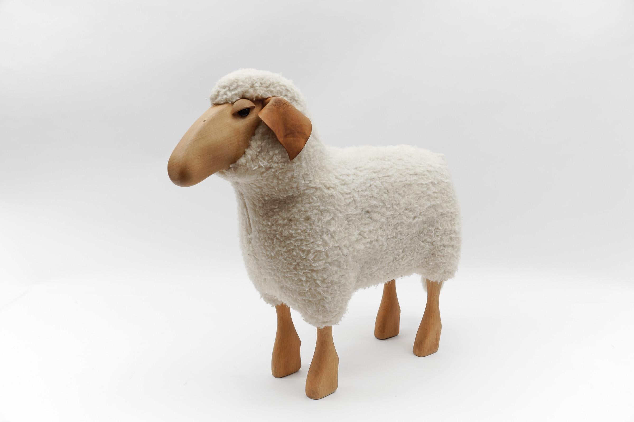 Sheep Stool by Hans-Peter Krafft for Meier, Germany 1960s In Good Condition In Nürnberg, Bayern