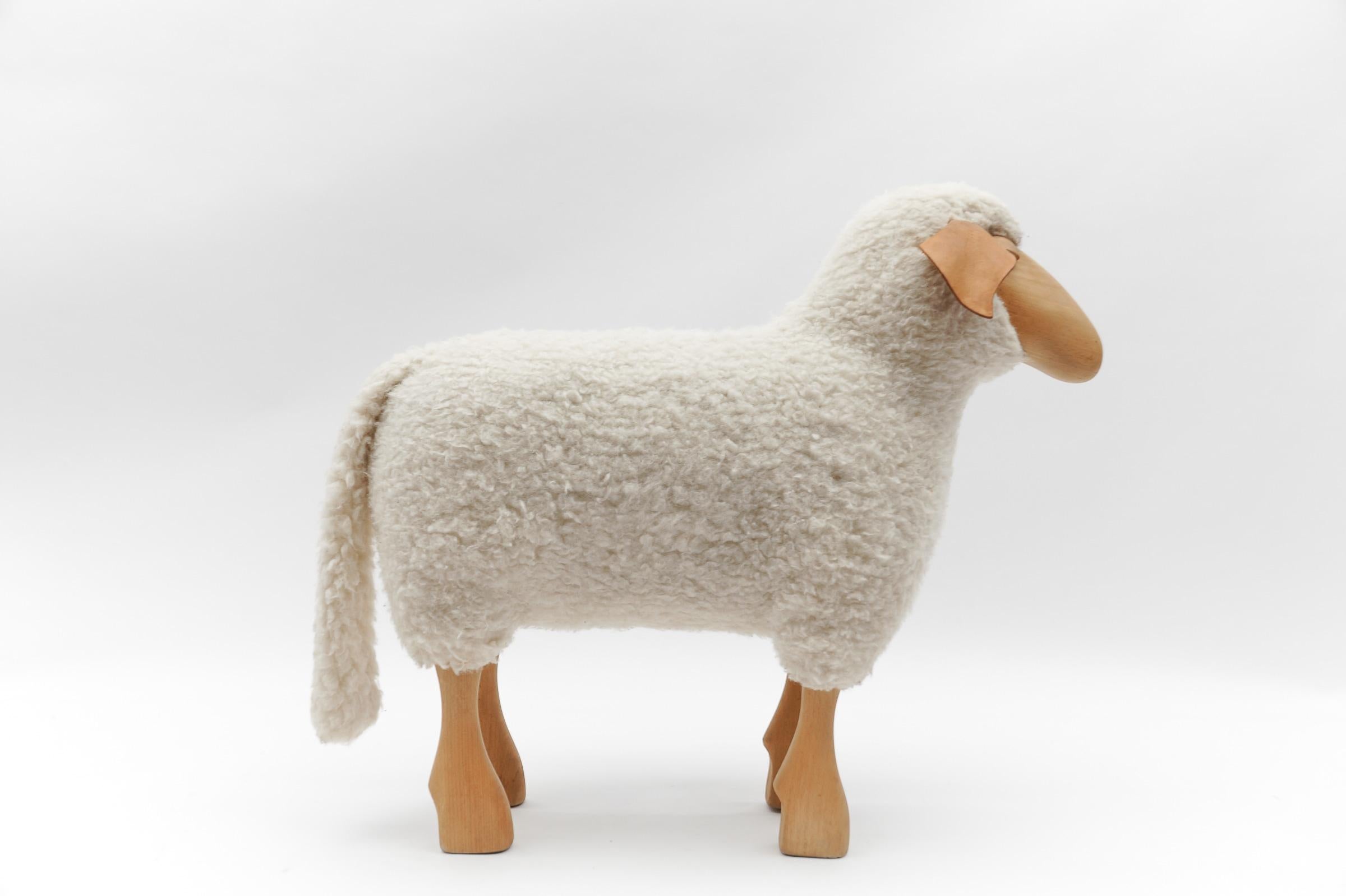 Mid-20th Century Sheep Stool by Hans-Peter Krafft for Meier, Germany 1960s