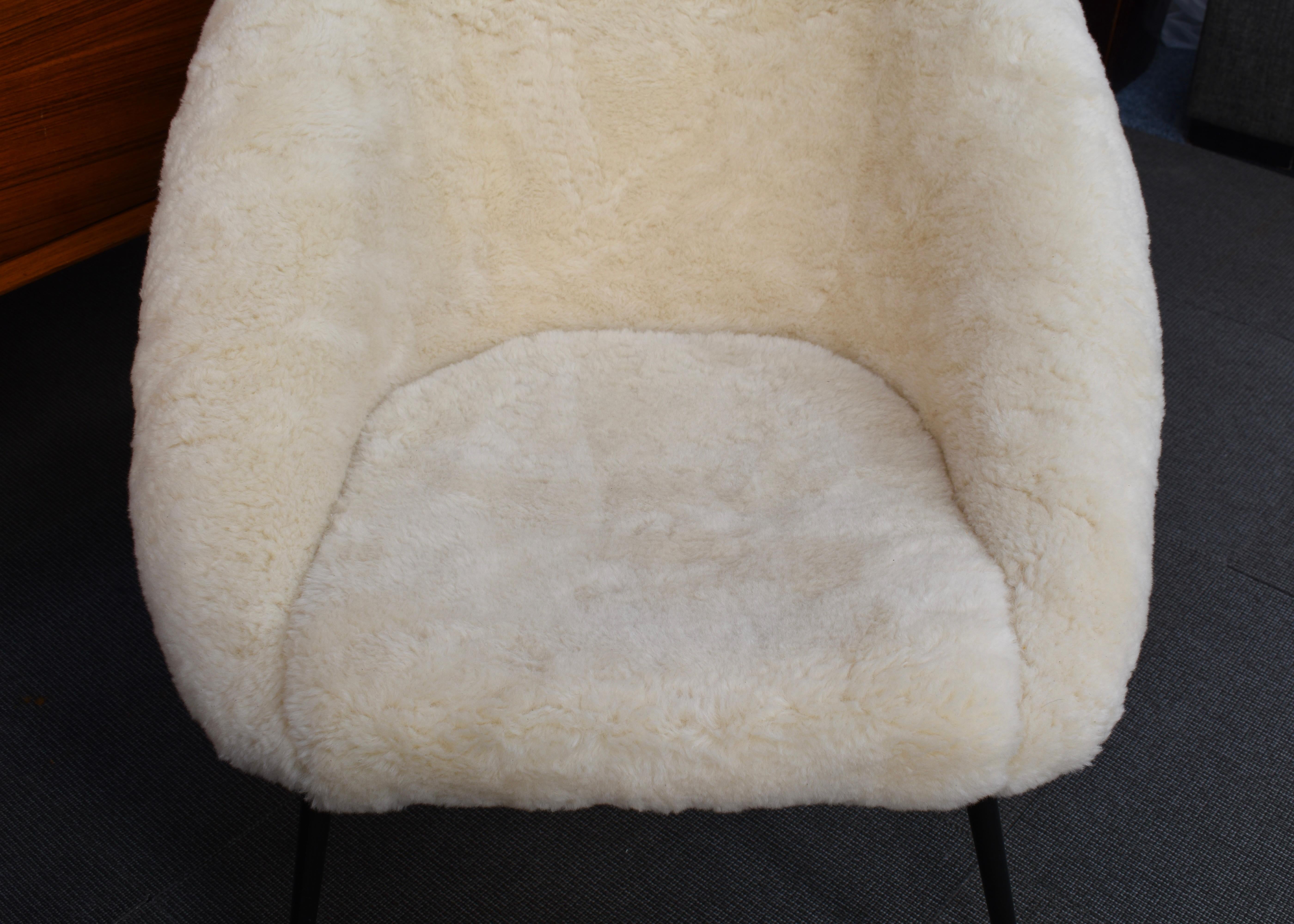 Sheep Wool Armchair by or in the Manor Fritz Neth, Germany, circa 1970 12