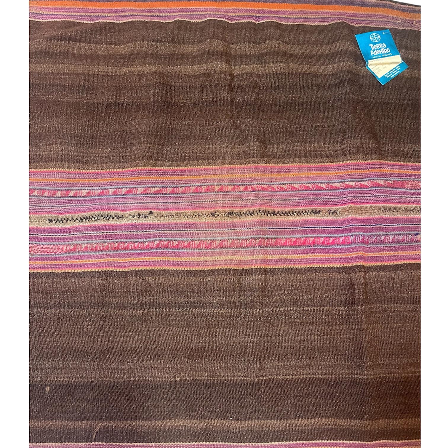 Argentine Sheep wool blanket Indigenous art Northern Argentina For Sale