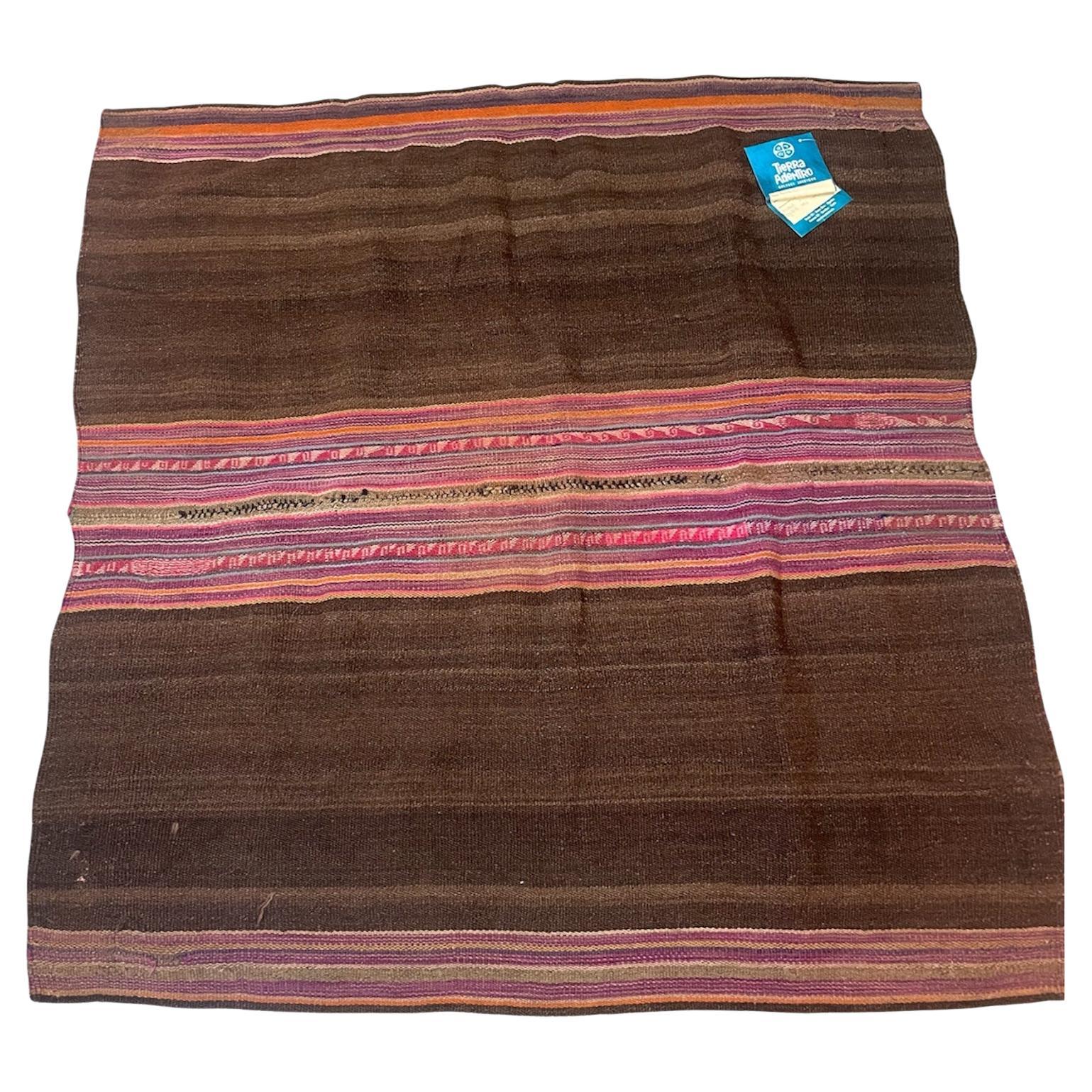 Sheep wool blanket Indigenous art Northern Argentina For Sale
