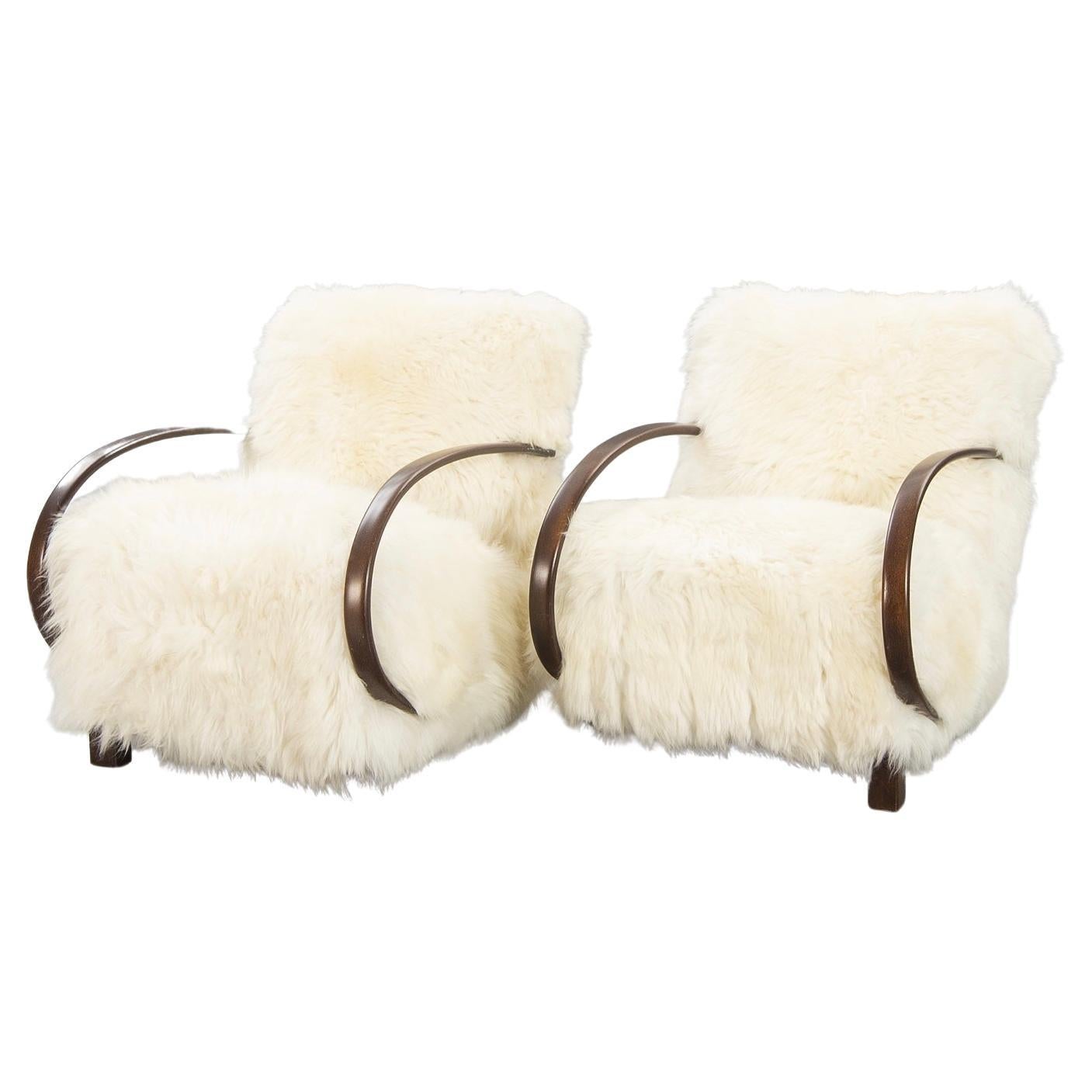 Sheepskin, 1950s Swedish Armchairs For Sale