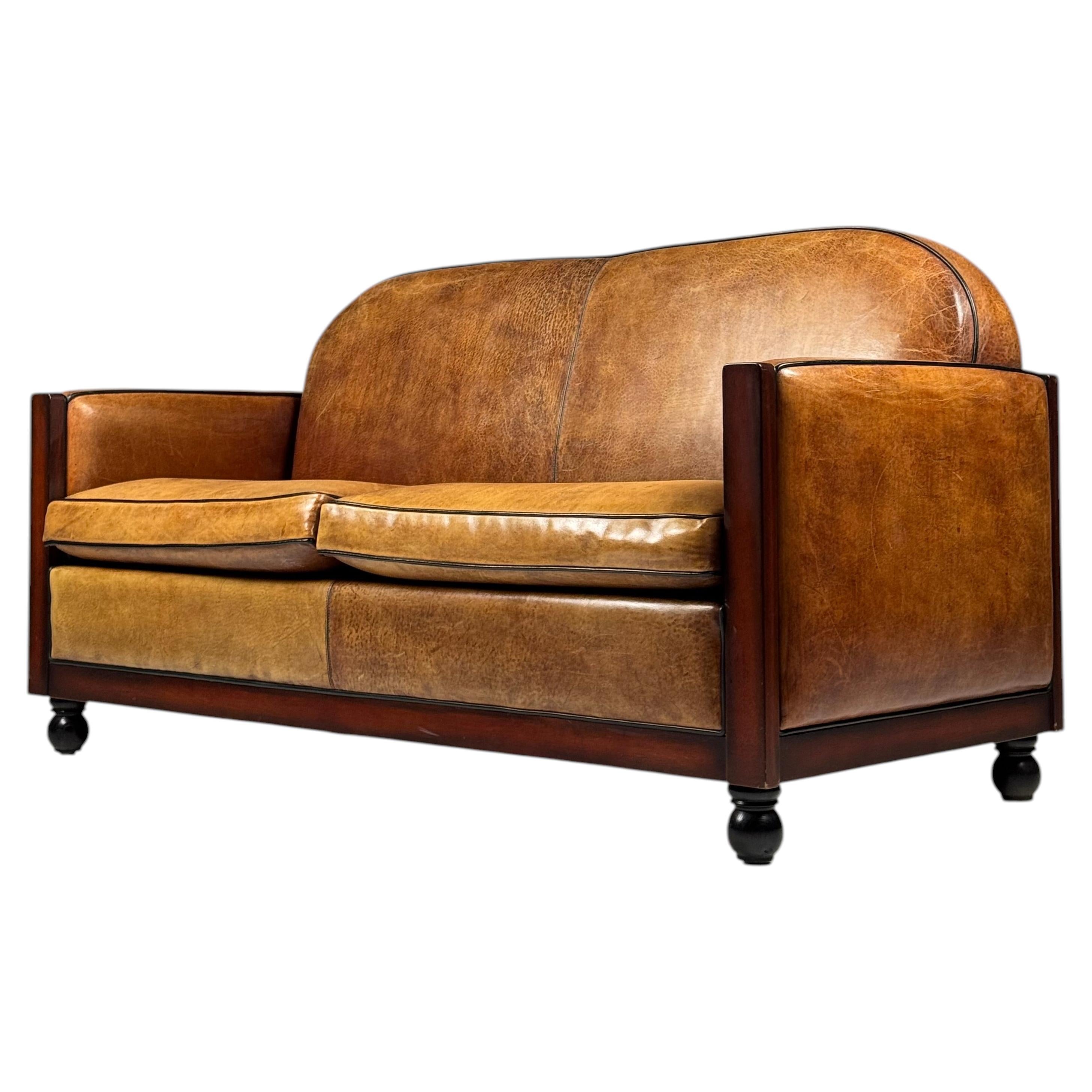 Sheepskin Art Deco sofa