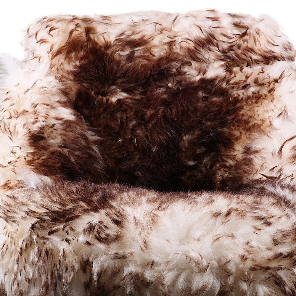 Faux fur chair made in Sweden in excellent original condition.