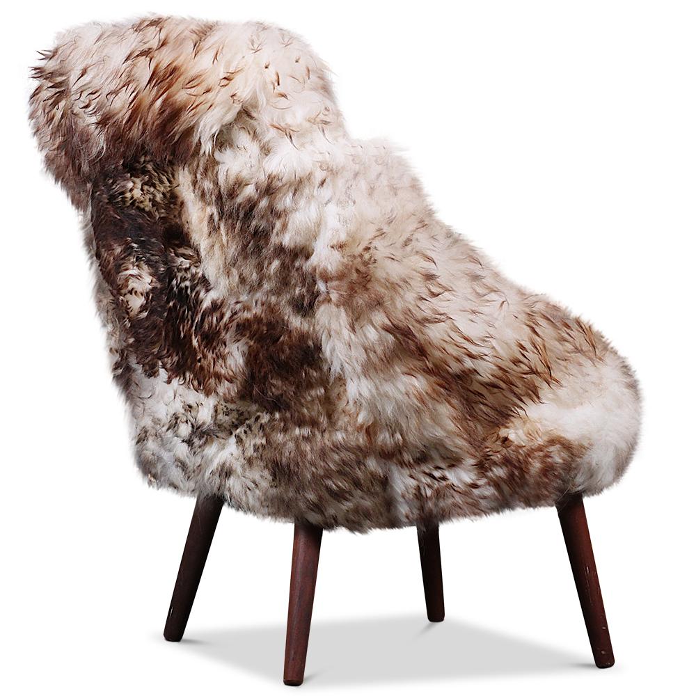 Mid-20th Century Sheepskin Chair by Fritz Henningson, C.1950 Mid-Century Modern For Sale