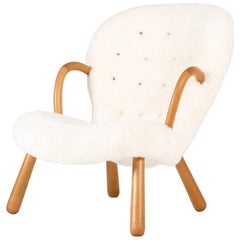 Sheepskin "Clam Chair" by Philip Arctander
