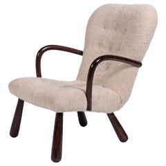 Sheepskin 'Clam' Easy Chair Attributed to Philip Arctander