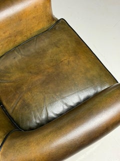 Sheepskin clubchair green leather