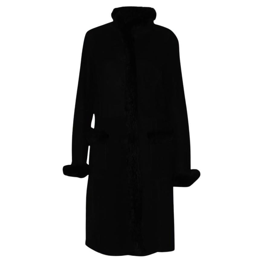 Giorgio Armani Sheepskin coat size 46 For Sale