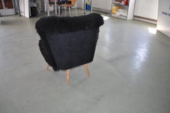 Sheepskin Cocktail Club Chair