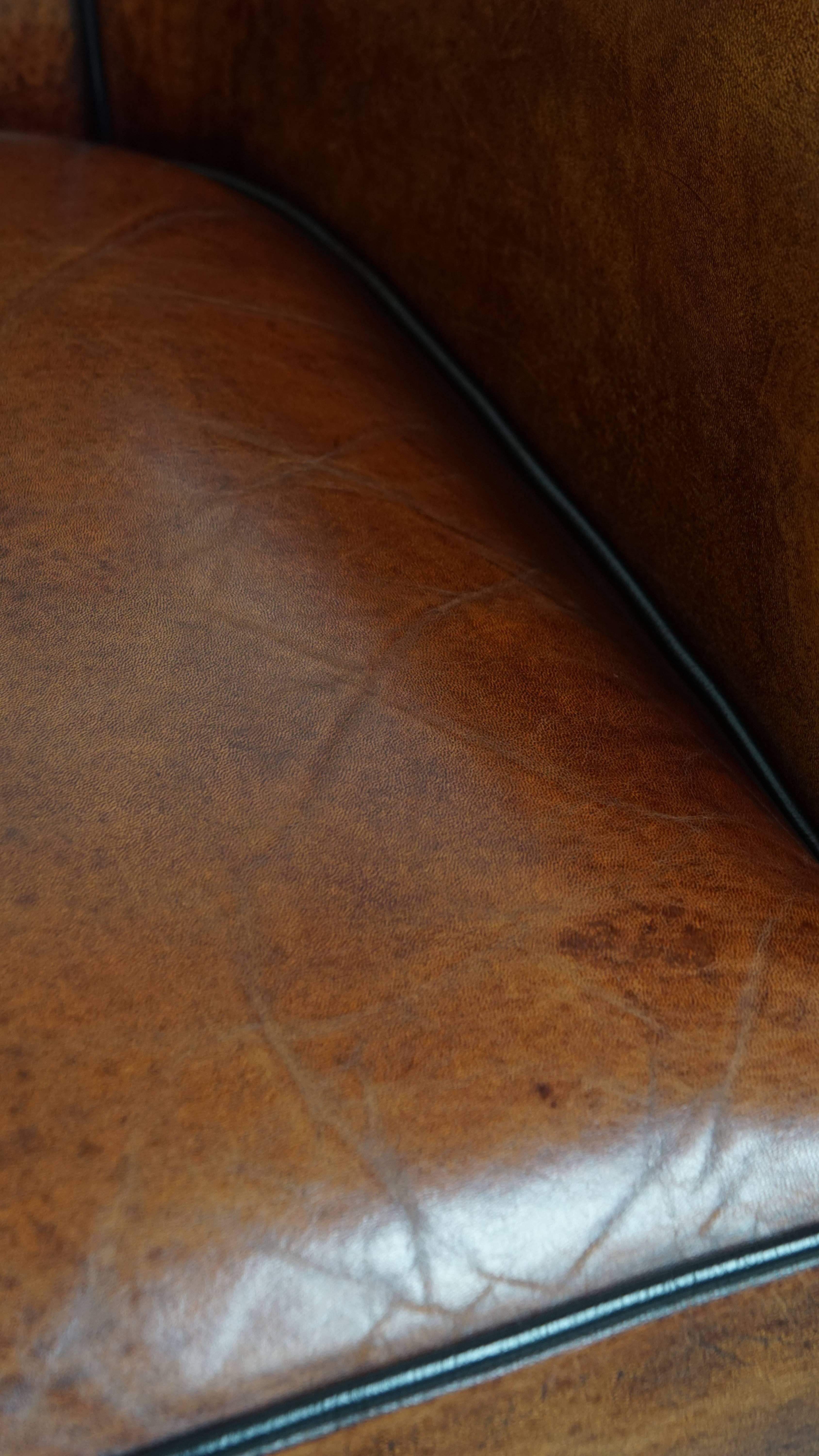 Sheepskin Leather Armchair For Sale 7