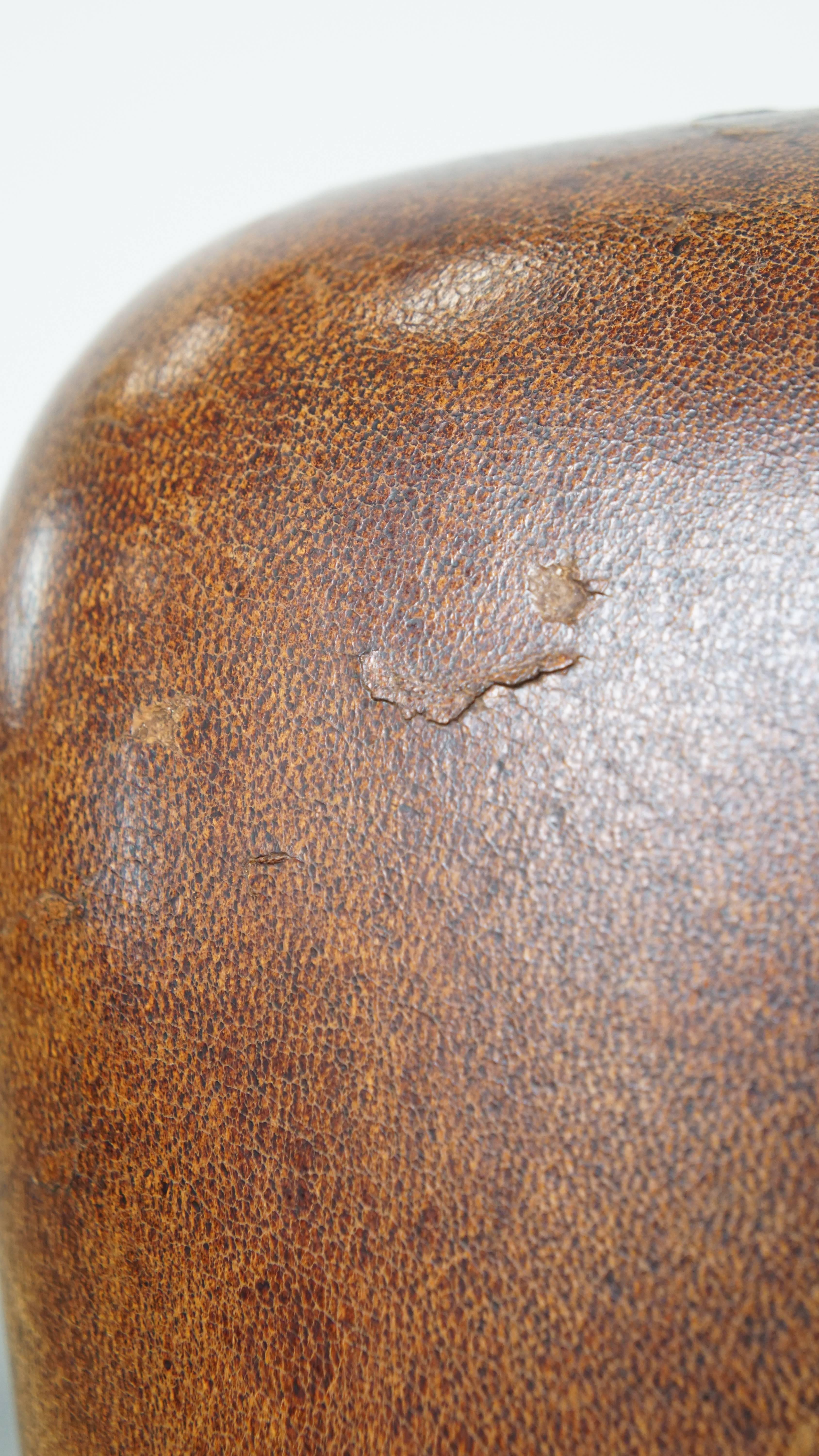 Fauteuil en cuir de mouton en vente 8
