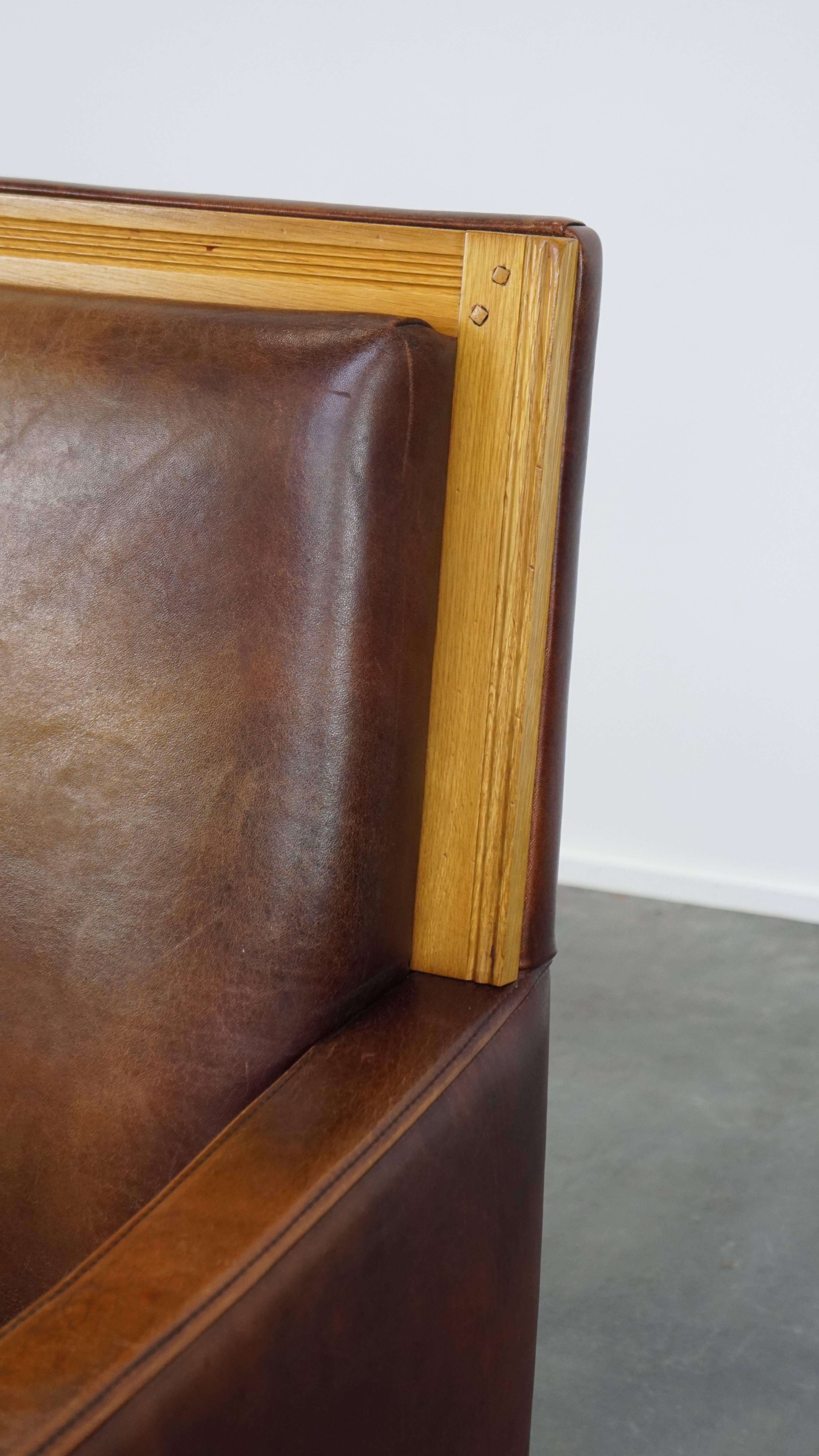 Sessel aus Schafsleder im Art-déco-Design aus Schafsleder im Angebot 3