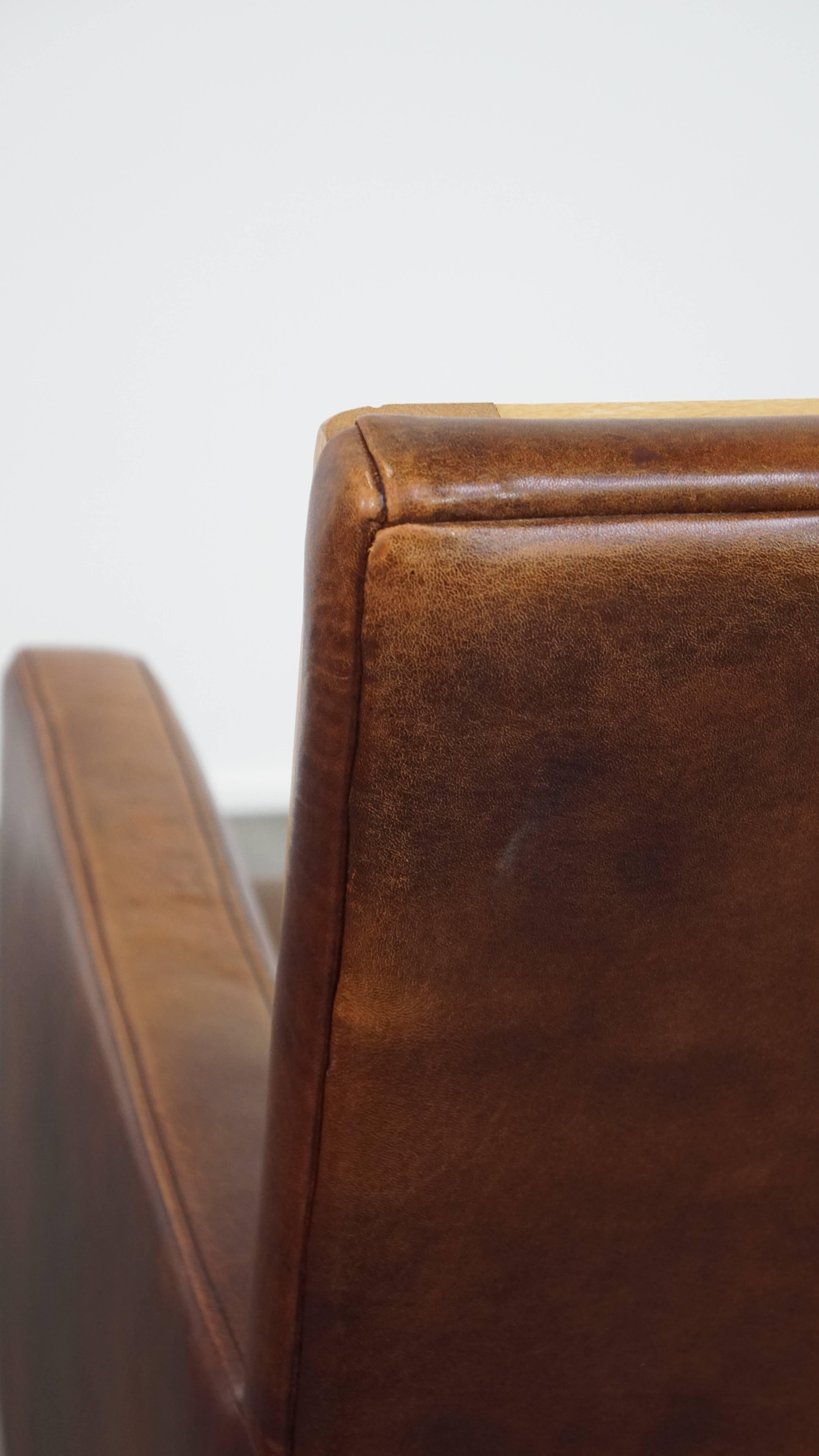 Sessel aus Schafsleder im Art-déco-Design aus Schafsleder im Angebot 9