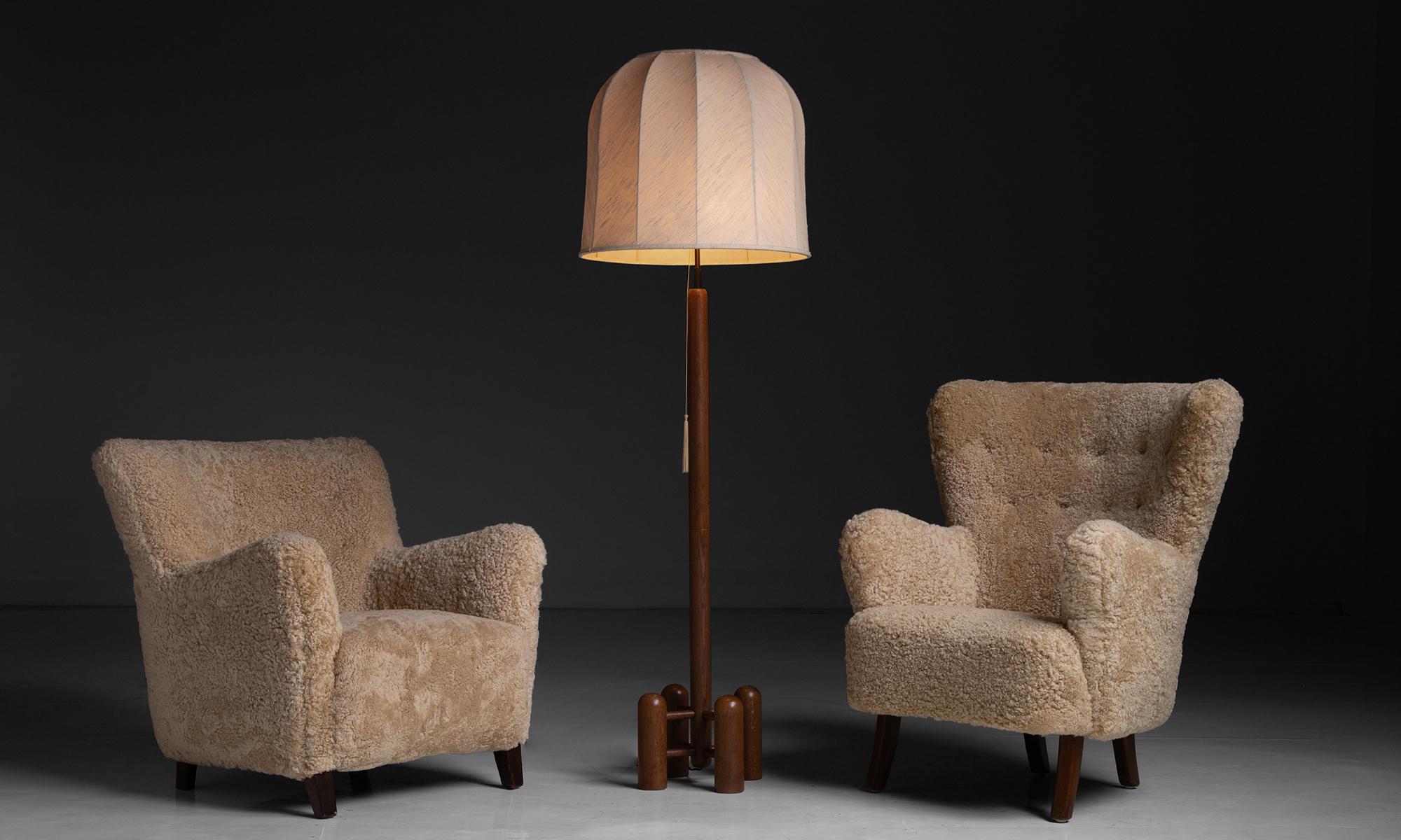 Shearling Chair by Alfred Christensen, Denmark circa 1950 3