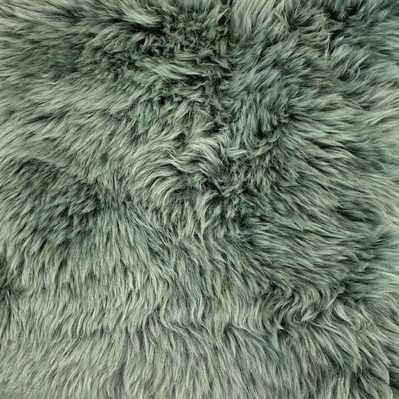 This eucalyptus green sheepskin rug is sustainable, natural living at its finest. The beautiful sheepskin rug is handcrafted from the highest quality Merino lambskin providing extraordinary soft textures to an interior.

The enchanting lambskin rug