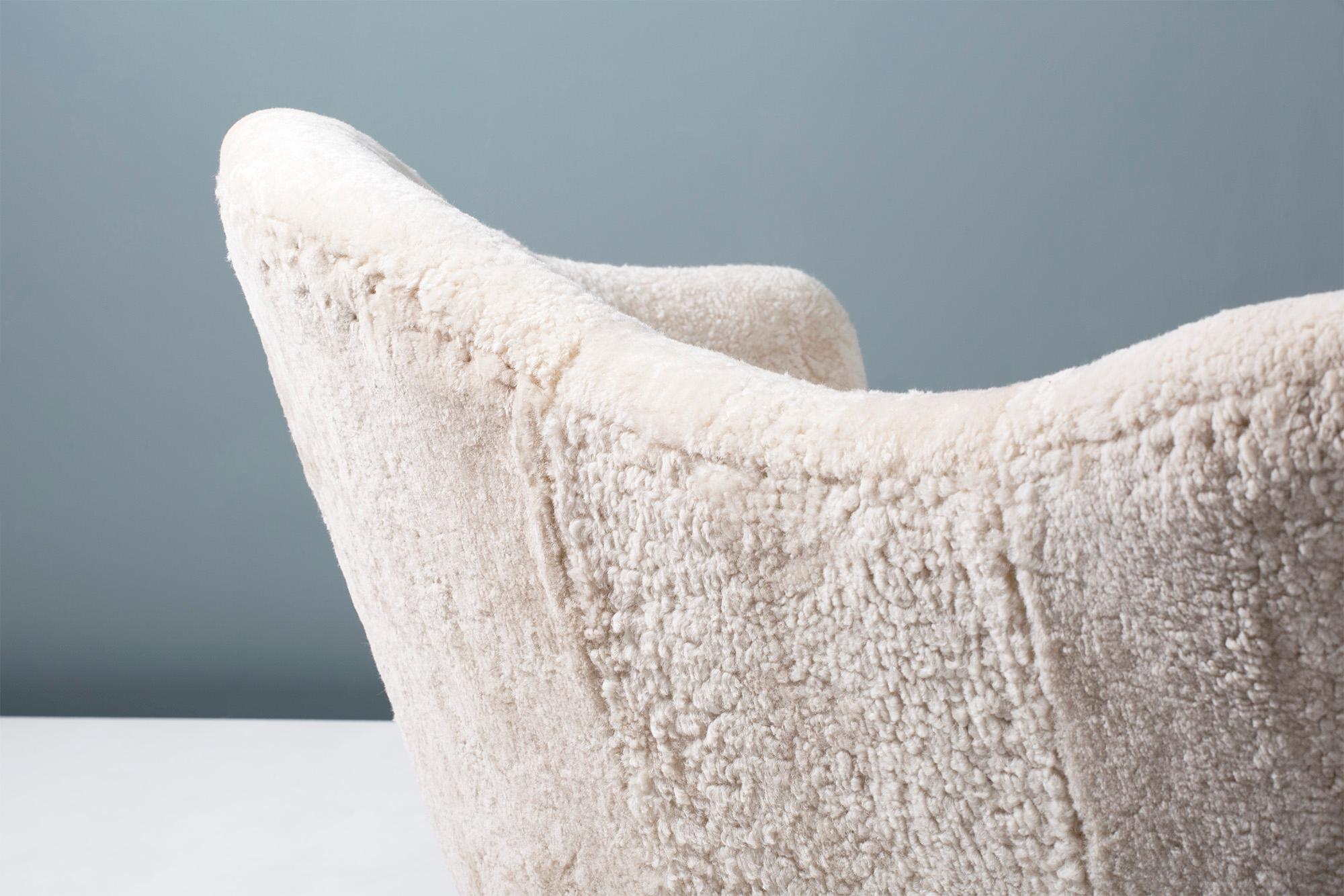 Sheepskin Samspel Sofa by Carl Malmsten, 1956 3