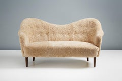 Sheepskin Samspel Sofa by Carl Malmsten, 1956