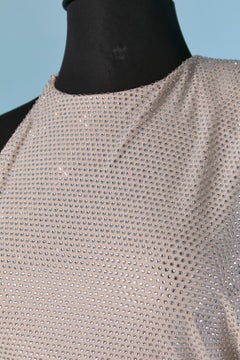 Durchsichtiges, asymmetrisches Abendkleid mit Strasssteinen ALEXANDRE VAUTHIER