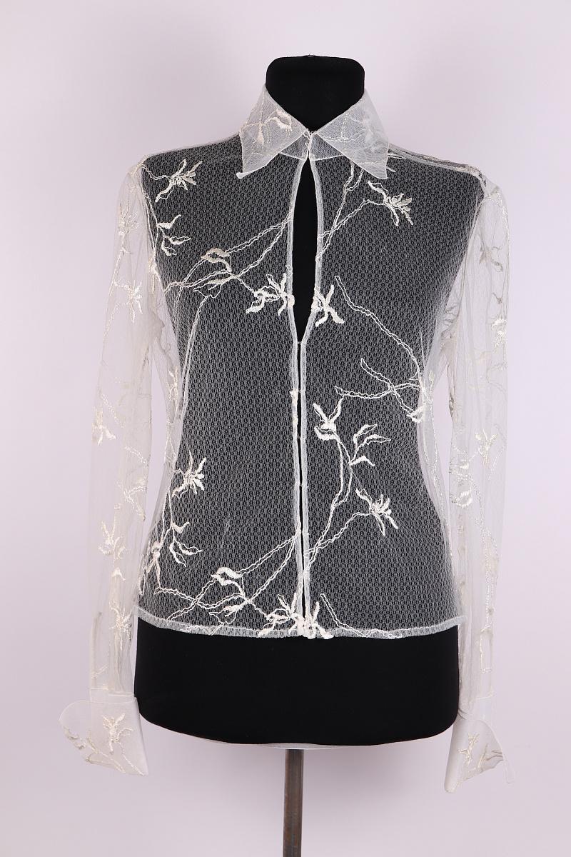 Durchsichtige Bluse von Gianni Versace. im Angebot 3