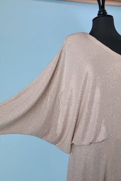 Sheer jersey asymmetrical jumpsuit with rhinestone ALEXANDRE VAUTHIER