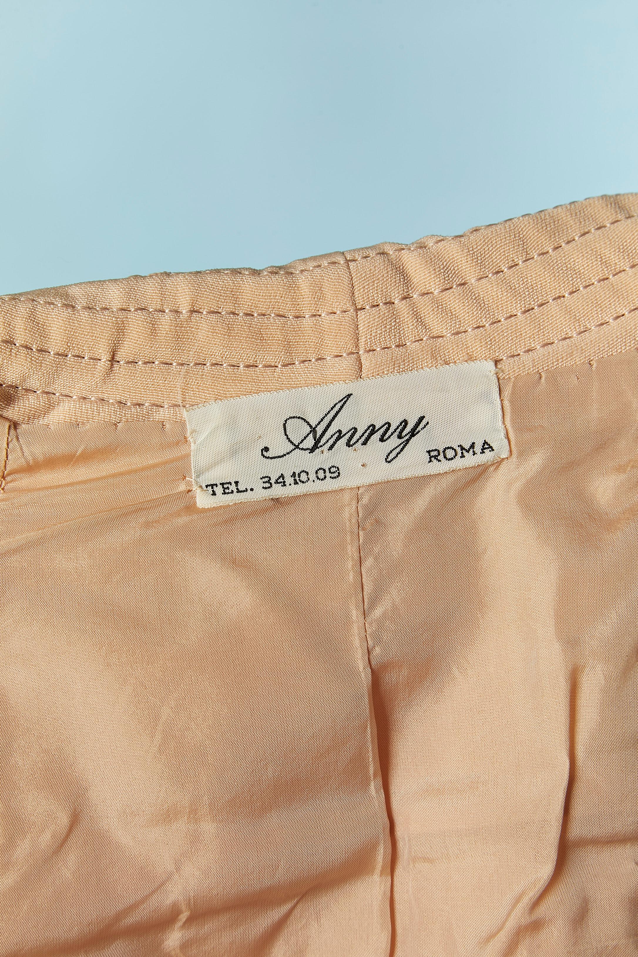 Giacca rosa trasparente con perline ANNY Circa 1970 in vendita 2