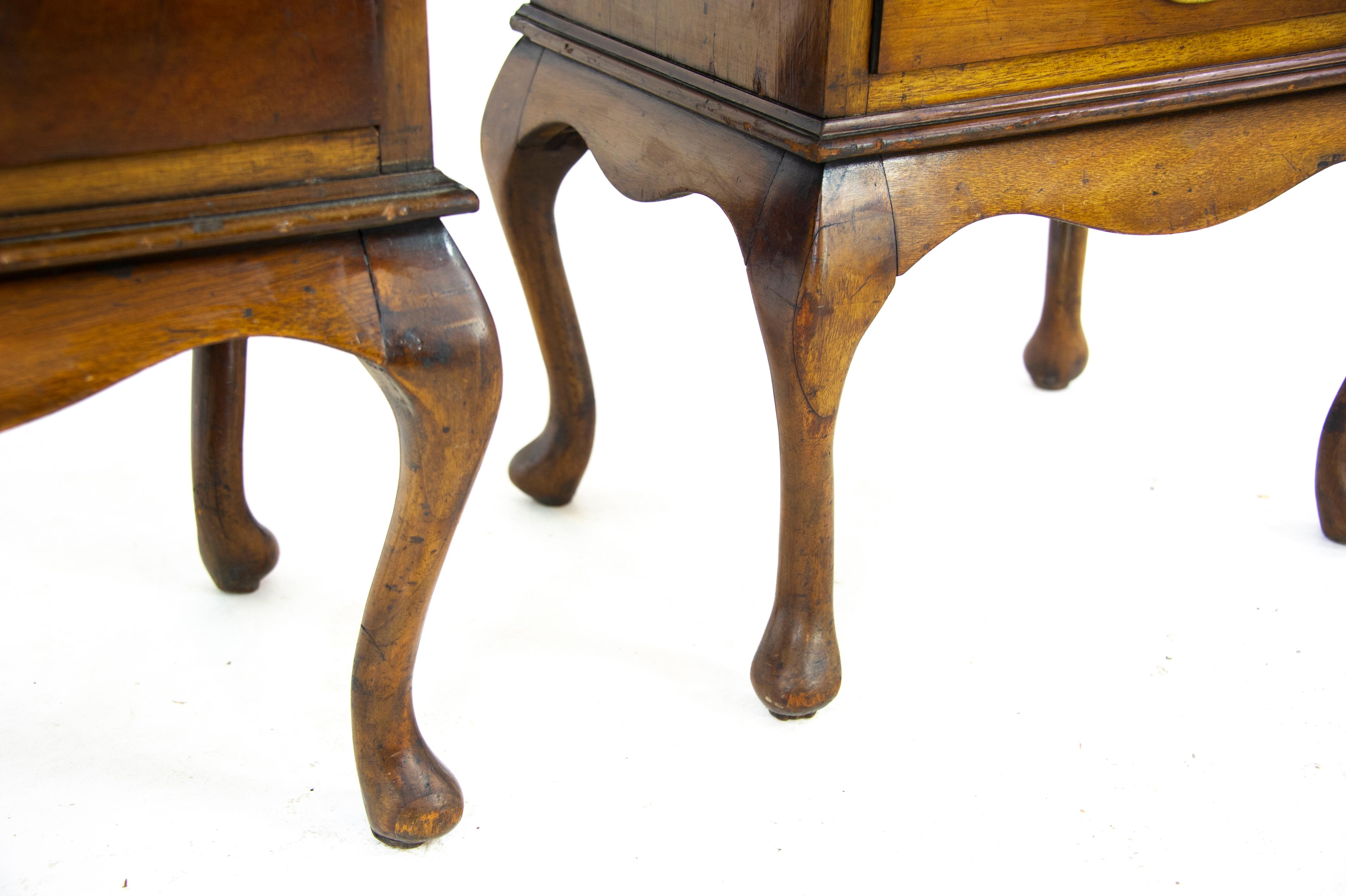 Early 20th Century Sheet Music Cabinets, File Cabinets, Walnut, Scotland 1910, Antiques, B1208