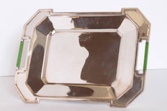 Art Deco Sheets Rockford Modernist American Silver Plate and Catalin Tray