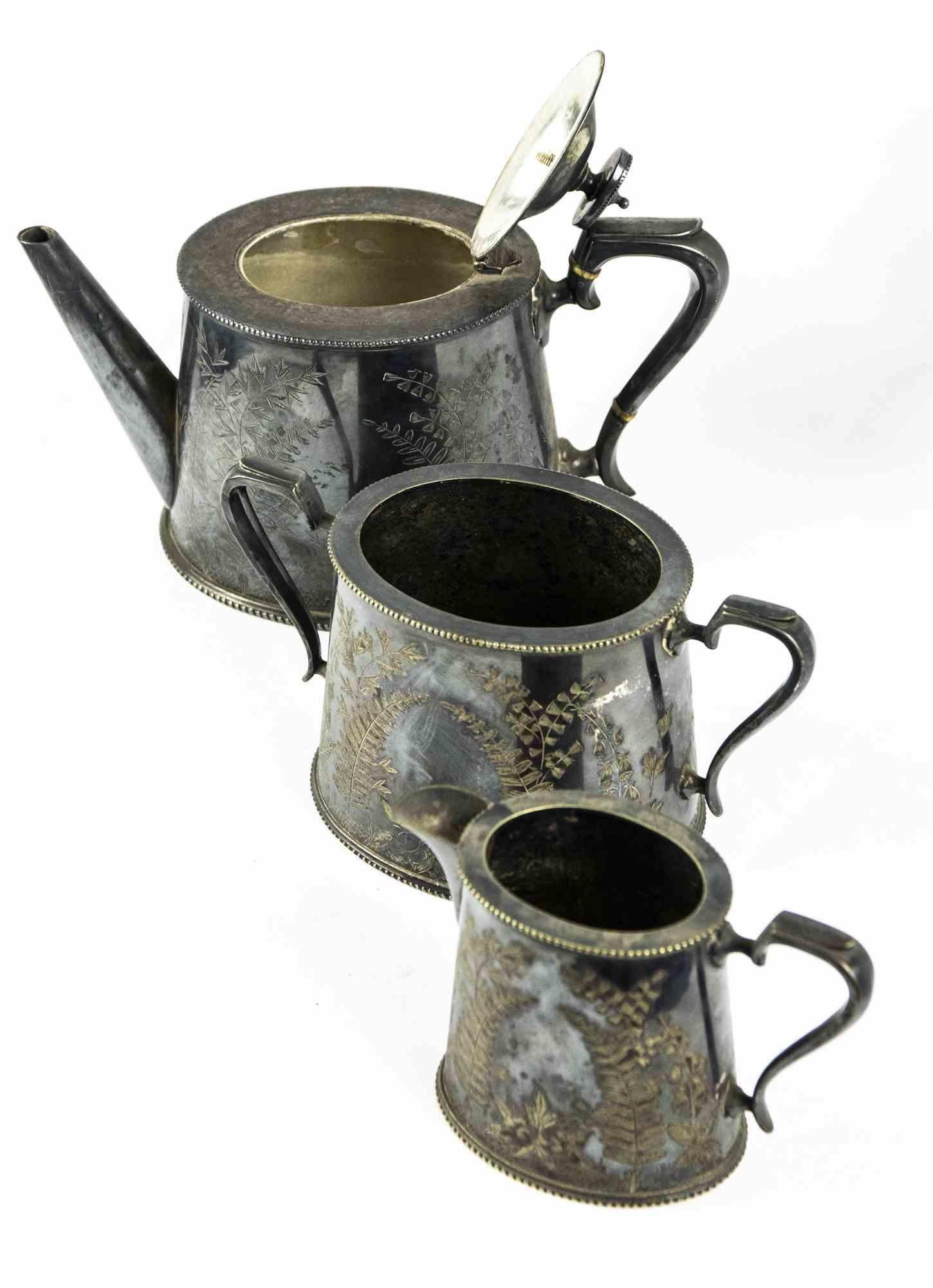 British Sheffeld Tea Set, Half of the 20th Century For Sale