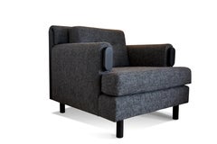 Sheffield Club Chair, Upholstered and Hardwood Club Chair