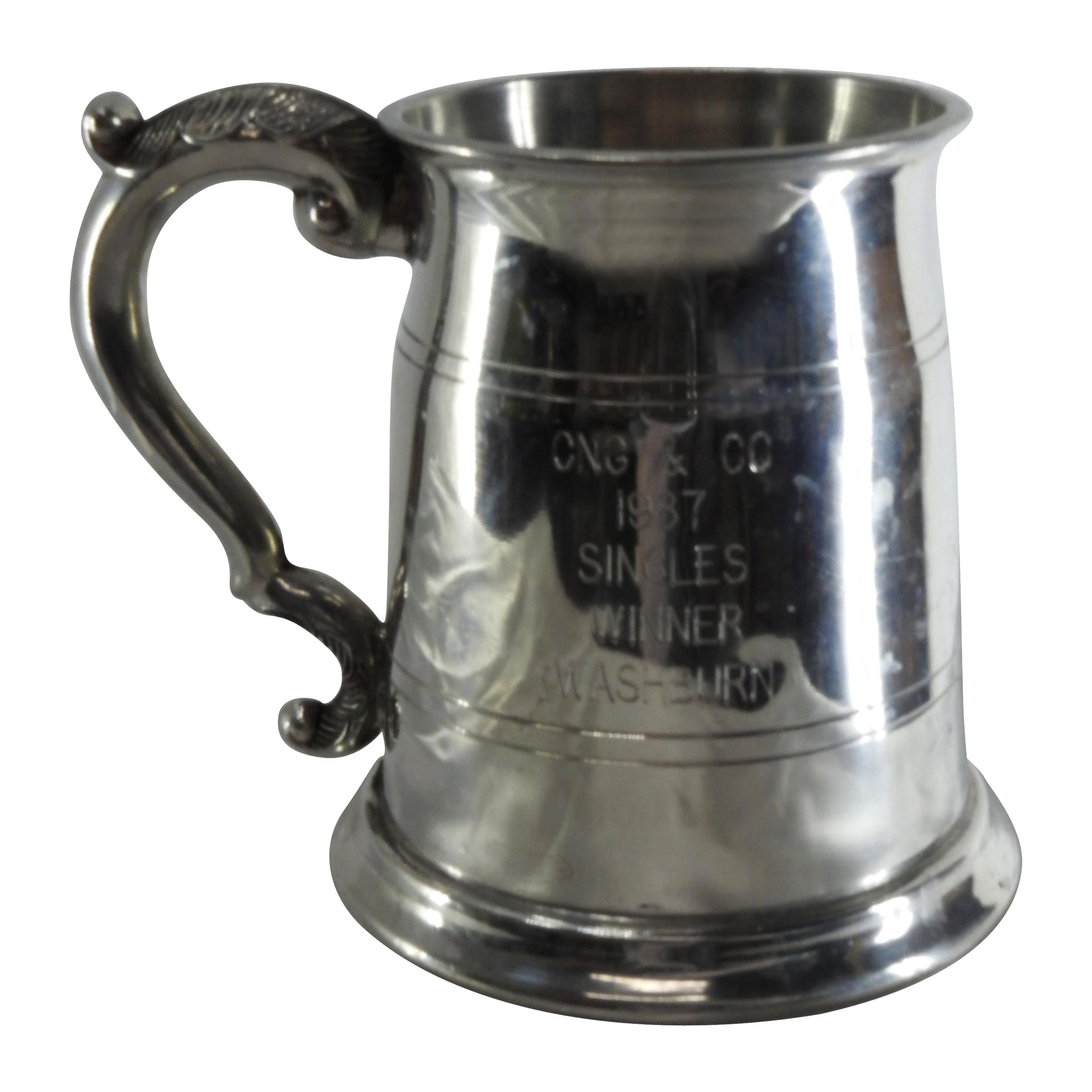 Pewter Kirk Stieff Jefferson Cup For Sale at 1stdibs