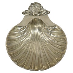 Sheffield England Usa Small Clam Shell Trinket Dish Reproduction 1700 - 1800