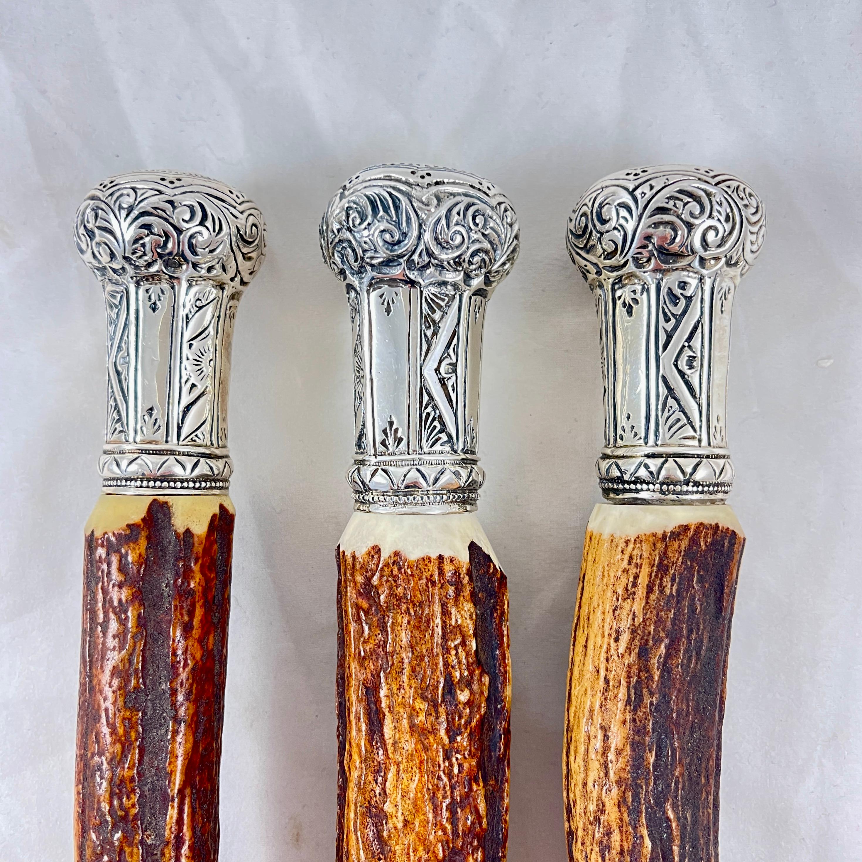 sheffield carving set 3-piece bone antler