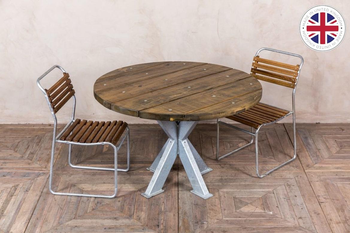 A fine Sheffield Outdoor Patio table, 20th century. 

Take advantage of this outdoor patio table for your summer barbecues, or to revamp a beer garden in time for the warmer weather.

The tables are available in a range of styles and each come