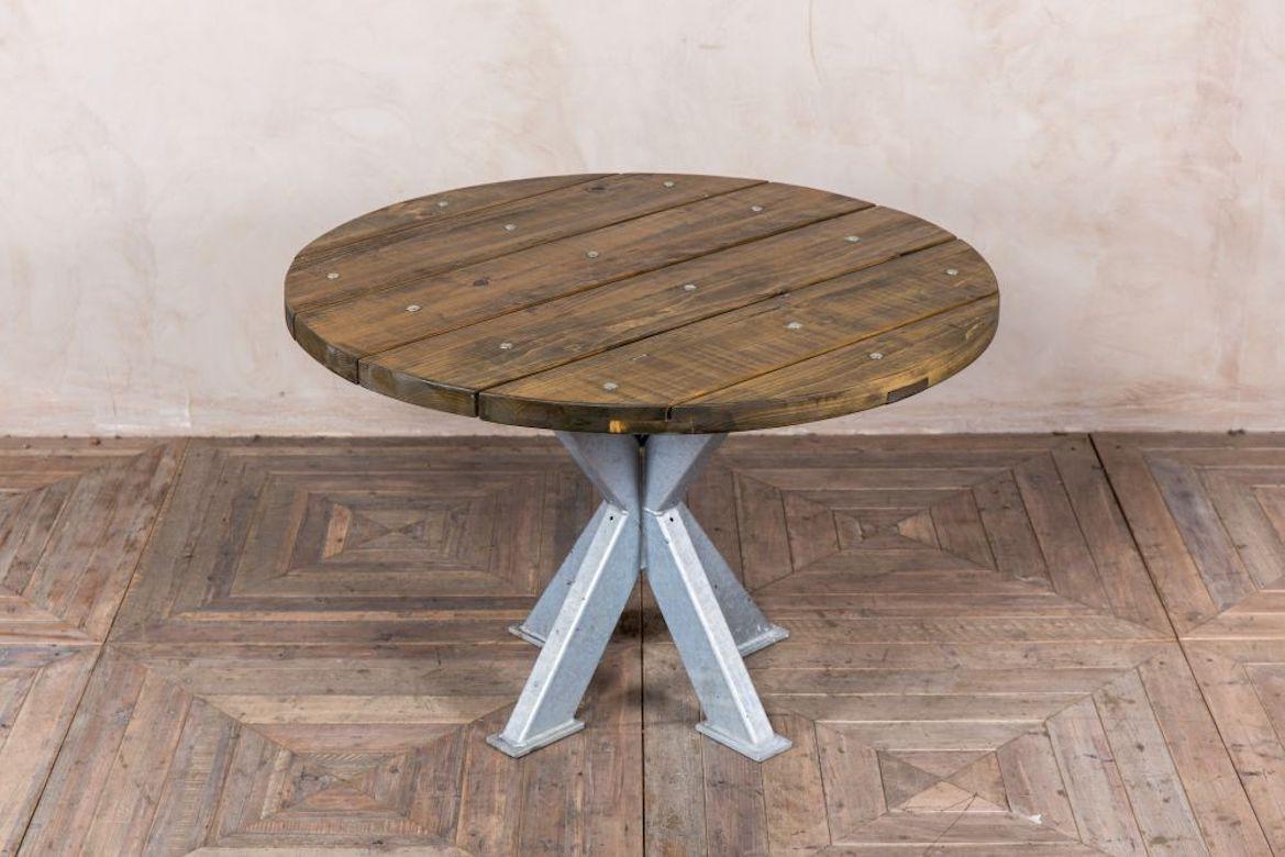 European Sheffield Outdoor Patio Table, 20th Century For Sale