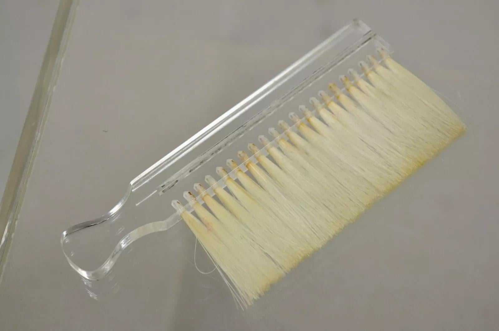 Sheffield Silver Co. USA Silver Plated Butlers Crumb Catcher Tray w/ Broom For Sale 2