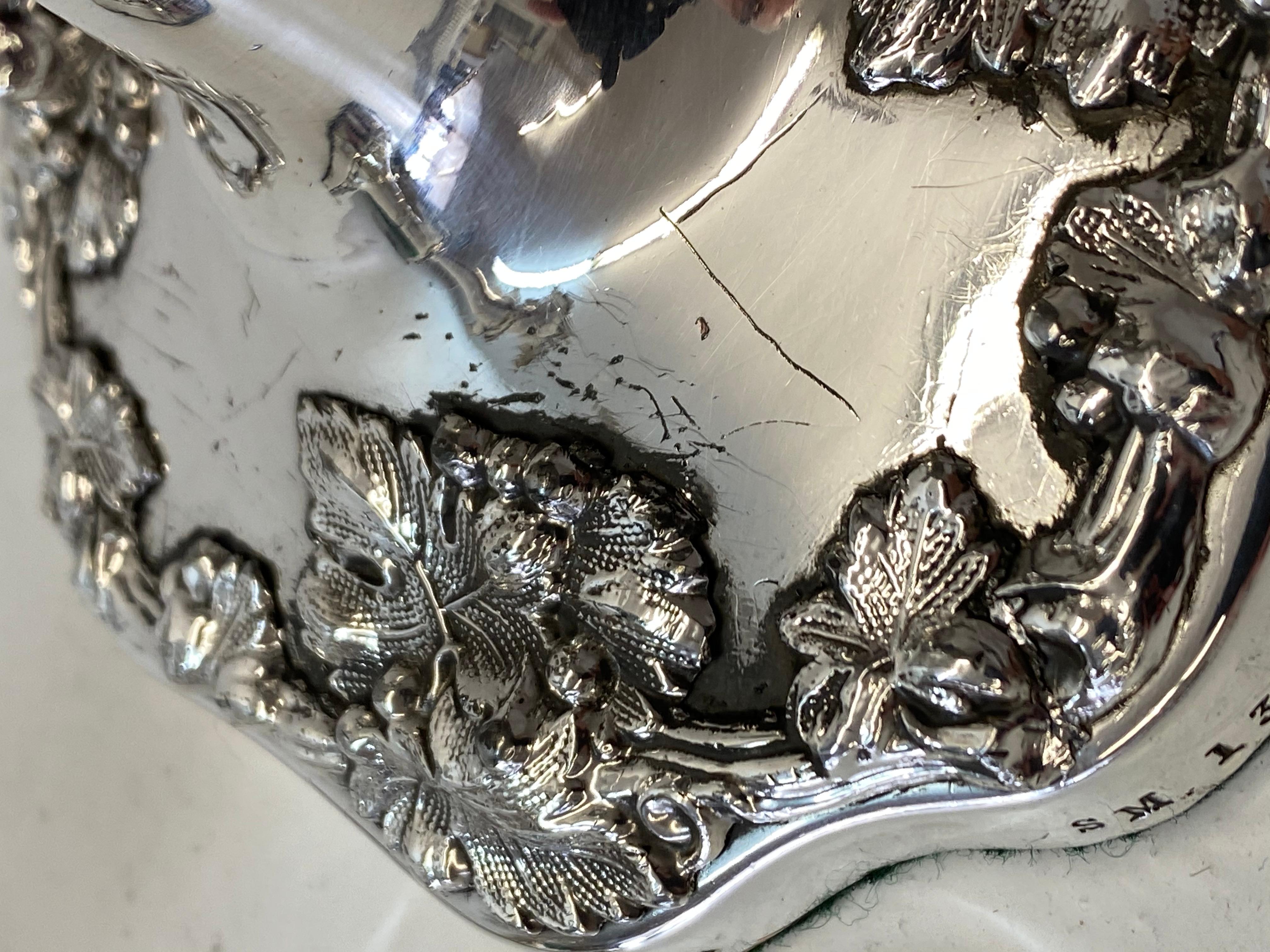 Sheffield Silver Plate Candle Holders W/ Sterling Silver Mounts, Mid 20th C. For Sale 4