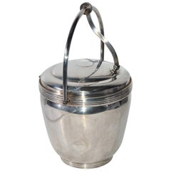 Sheffield Silver Plate Lidded Ice Bucket, USA