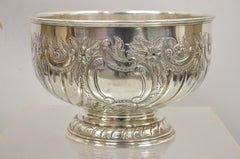 Sheffield Silberblech Repousse Punch Schale Champagner Weinkühler Bucket
