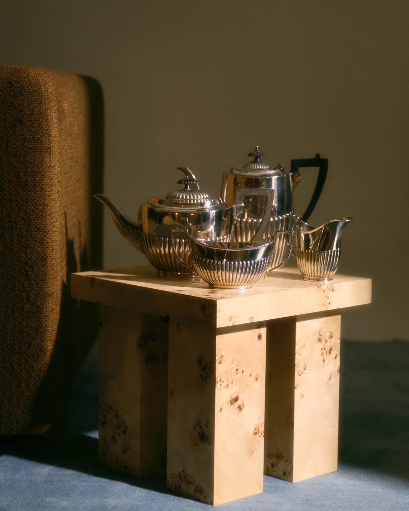 Sheffield Versilbertes Tee- und Kaffeeservice, 1950er Jahre (Moderne der Mitte des Jahrhunderts) im Angebot