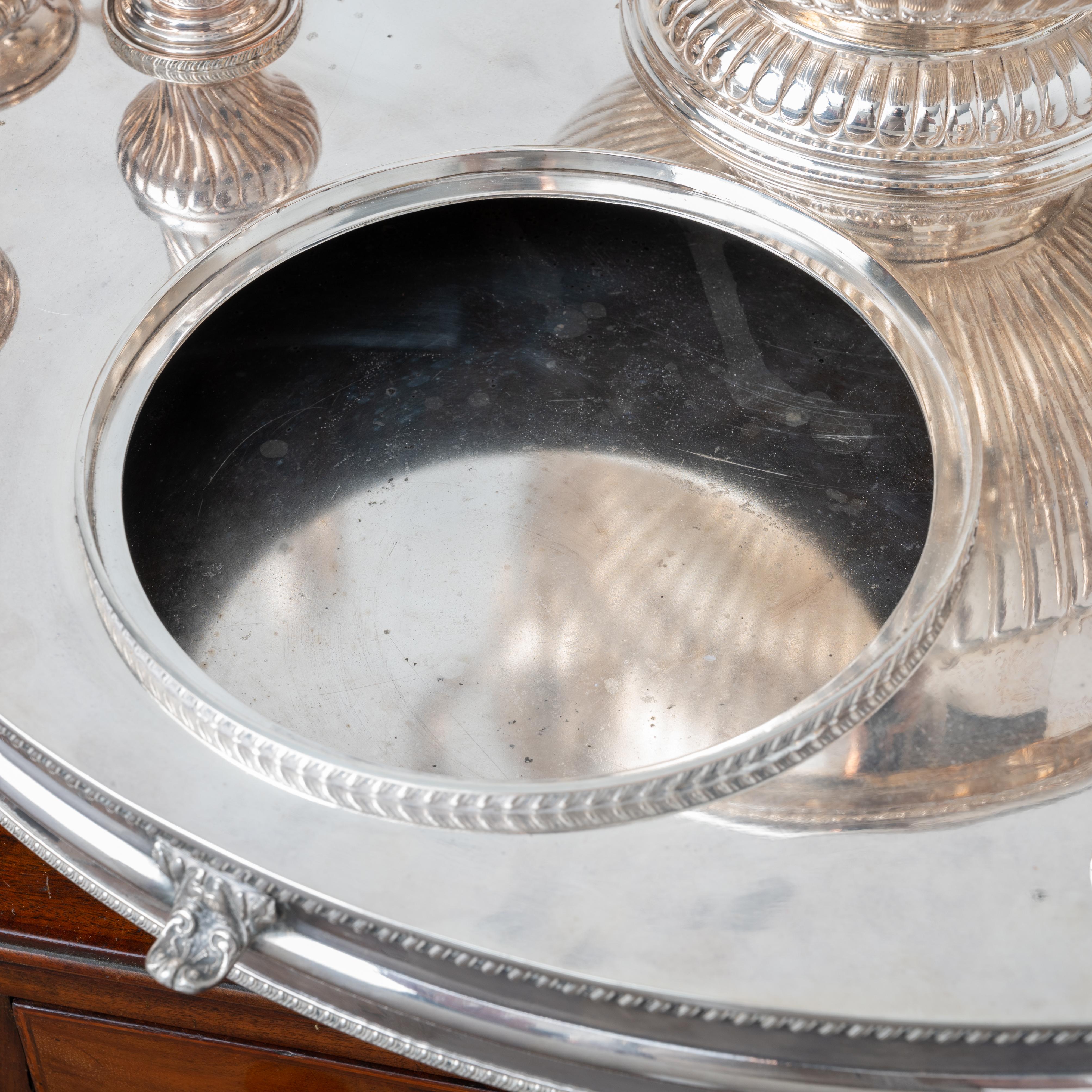 Sheffield Silverplate Lazy Susan Server, c.1920s For Sale 2