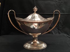 Sheffield Soup Tureen with Handles and Lid, Late 19th Century