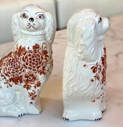Sheffield Style Pair of Ceramic Dogs