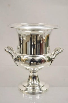 Sheffield USA placcato in argento con manico doppio ornato Secchiello per ghiaccio refrigerante per champagne